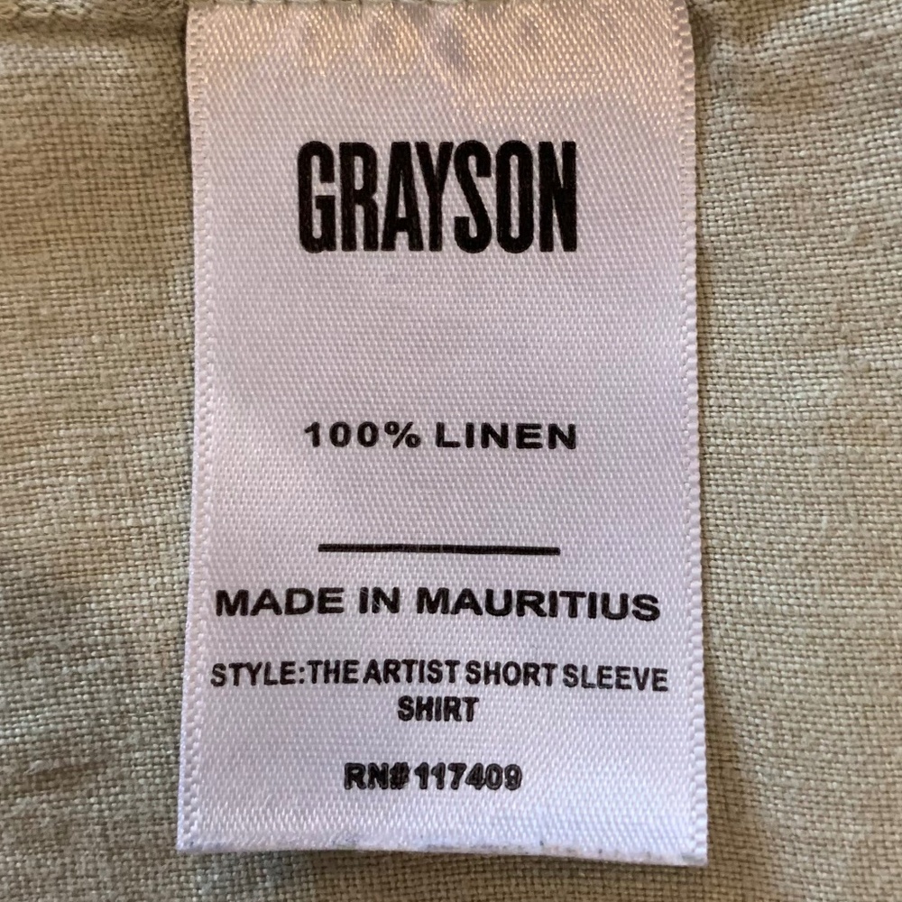 EUC - Grayson - The Artist Button Down - Taupe - 02 (S) - Picture 4 of 5
